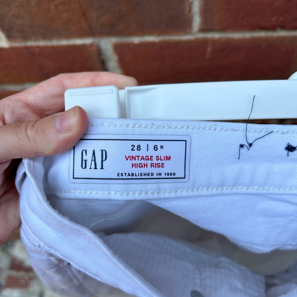 GAP Classic White High Rise Jeans